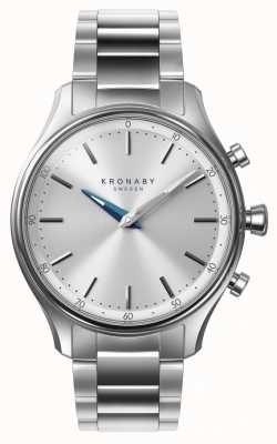 Kronaby Bracelete de aço inoxidável a1000-0556 do bluetooth do sekel de 38mm S0556/1