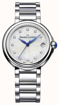 Maurice Lacroix Relógio de pulso feminino com conjunto de diamantes 32 mm fiaba FA1004-SS002-170-1