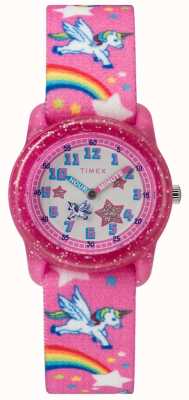 Timex Relógio jovem unicórnio rosa analógico TW7C255004E