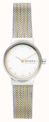Skagen Bracelete de aço inoxidável de dois tons freja feminina SKW2698