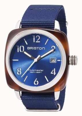 Briston Faixa azul para ícones esportivos do Clubmaster 17142.SA.TS.9.NNB