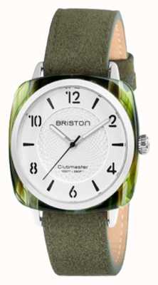Briston Bracelete Clubmaster elegante com mostrador verde 18536.SA.GE.2G.LNGA