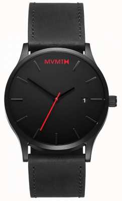 MVMT Couro preto clássico | pulseira preta | mostrador preto D-L213.5L.551