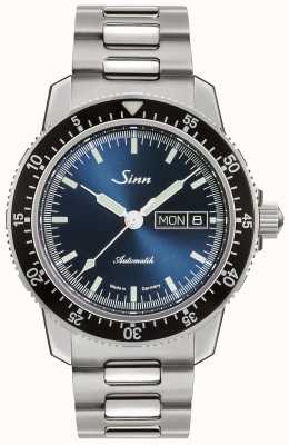 Sinn 104 st sa ib | pulseira de aço inoxidável | mostrador azul 104.013-BM1040104S
