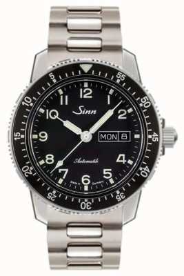 Sinn 104 st sa um relógio piloto clássico pulseira de aço de dois elos 104.011 TWO LINK BRACELET