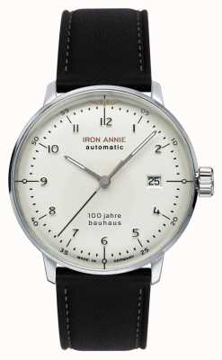 Iron Annie Bauhaus | automático | pulseira de couro preta | 5056-1