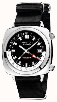 Briston Edição limitada do Clubmaster gmt | auto | pulseira de nato preta 19842.PS.G.1.NB