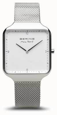 Bering | max rené | prata polida | pulseira em malha de prata | 15836-004