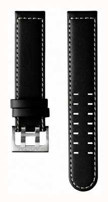 Hamilton Straps Apenas pulseira de 20 mm em couro de bezerro preto - aviação cáqui h690646107