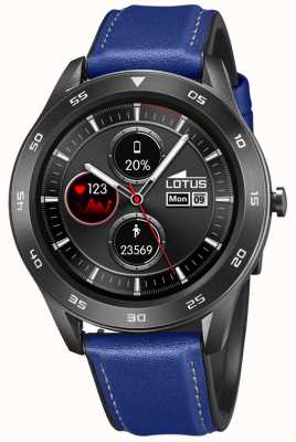 Lotus Smartime | homens | pulseira de couro azul + pulseira grátis L50012/2