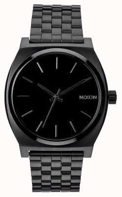 Nixon contador de tempo | todo preto | pulseira de aço ip preto | mostrador preto A045-001-00