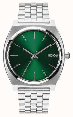 Nixon contador de tempo | raio de sol verde | pulseira de aço inoxidável | mostrador verde A045-1696-00