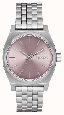 Nixon Caixa de tempo médio | prata / lavanda pálida | pulseira de aço inoxidável | A1130-2878-00