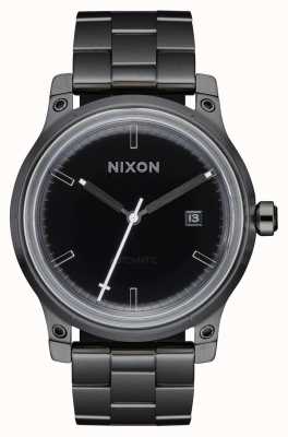 Nixon 5º elemento | preto / bronze | pulseira de aço ip preto A1294-1420-00