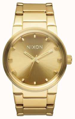 Nixon Cannon | todo ouro | pulseira de ouro ip aço | mostrador de ouro A160-502-00