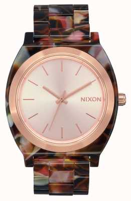 Nixon Acetato contador de tempo | ouro rosa / tartaruga rosa | mostrador de ouro rosa A327-3233-00