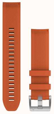 Garmin Bracelete Quickfit 22 Marq com bracelete de borracha laranja 010-12738-34