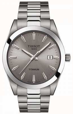 Tissot Cavalheiros titânio | pulseira de titânio prata / cinza | mostrador cinza T1274104408100