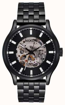 Nixon Relógio com mostrador preto esqueleto Spectra A1323-004