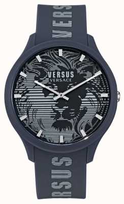 Versus Versace Relógio masculino domus com pulseira de silicone VSP1O0221