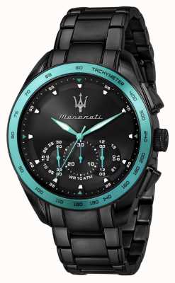 Maserati Relógio folheado a preto Traguardo edição aqua R8873644002