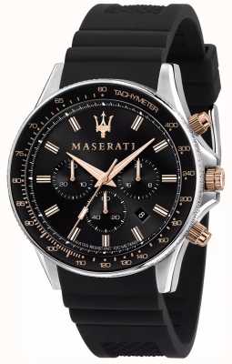 Maserati Relógio masculino Sfida com pulseira de silicone R8871640002