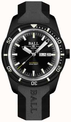 Ball Watch Company Bracelete de borracha preta Skindiver Heritage DM3208B-P4-BK