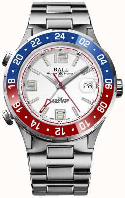 Ball Watch Company Roadmaster pilot gmt edição limitada mostrador branco DG3038A-S2C-WH
