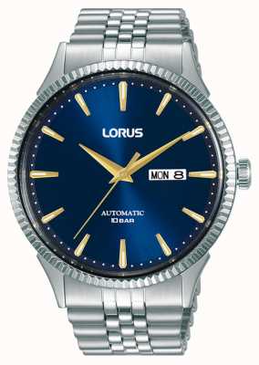 Lorus Relógio automático clássico azul com mostrador de raios solares RL469AX9