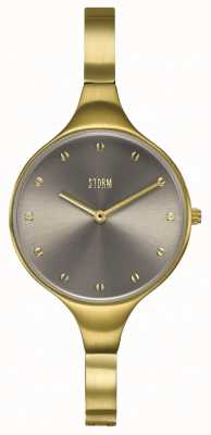 STORM Relógio feminino com pulseira folheada a ouro Olenie 47505/GD/TP