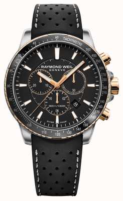 Raymond Weil Relógio masculino de tango 300 em ouro preto e rosa 8570-R51-20001