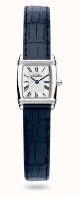 Herbelin Relógio feminino com pulseira de couro azul art déco 17438/08BL