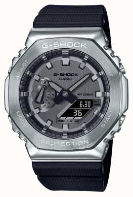 Casio Relógio com pulseira de resina de aço inoxidável G-shock GM-2100-1AER