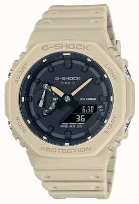 Casio Relógio G-Shock Octagon Series Carbon Core Guard Bege GA-2100-5AER