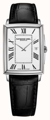 Raymond Weil Relógio toccata de homem com bracelete em pele preta 5425-STC-00300