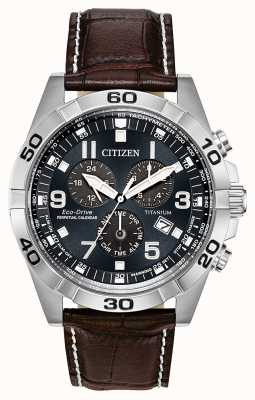 Citizen Relógio de calendário perpétuo de titânio™ para homem Eco-drive BL5551-06L