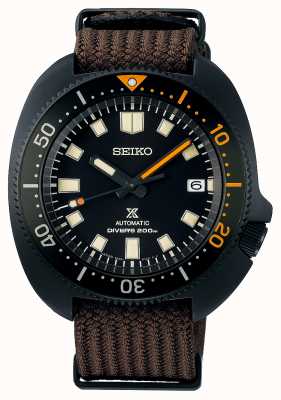 Seiko Prospex black series capitão willard 1970 recriação pulseira de tecido marrom edição limitada SPB257J1