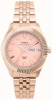 Timex Pulseira namorado Waterbury 36mm caixa de aço inoxidável tom de ouro rosa TW2U78400