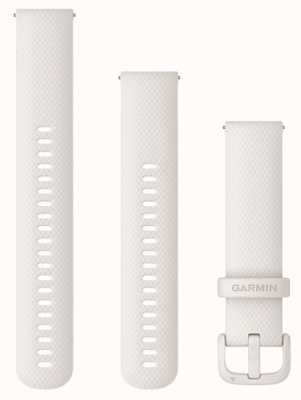 Garmin Alça de liberação rápida (20 mm) silicone marfim / hardware marfim - apenas alça 010-12924-80