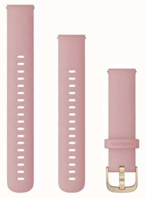 Garmin Apenas alça de liberação rápida (18 mm), pó rosa com ferragens douradas claras 010-12932-03
