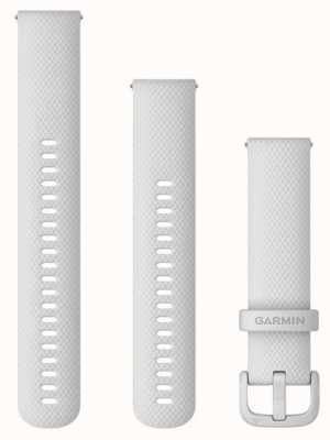 Garmin Alça de liberação rápida (20 mm) silicone branco / hardware branco - apenas alça 010-13021-01