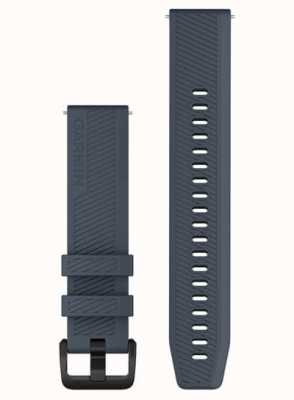 Garmin Alça de liberação rápida (20 mm) silicone azul granito / hardware de aço inoxidável preto - apenas cinta 010-13076-01