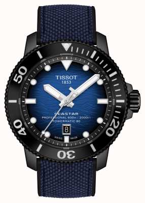 Tissot Seastar 2000 | powermatic 80 | silicone azul T1206073704100