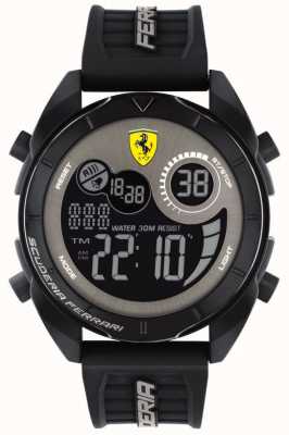 Scuderia Ferrari Mens (sem caixa original) | força | diário digital | preto cinza | tira de borracha 0830878