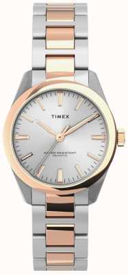Timex Relógio Highview de dois tons banhado a ouro rosa TW2V26500
