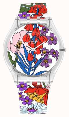 Swatch Relógio clássico do paraíso botânico da pele SS08K110