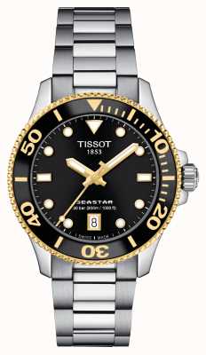 Tissot Seastar 1000 | mostrador preto de 36 mm | | pulseira de aço inoxidável T1202102105100