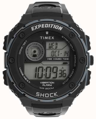 Timex Relógio digital robusto de expedição masculino pulseira preta TW4B24300