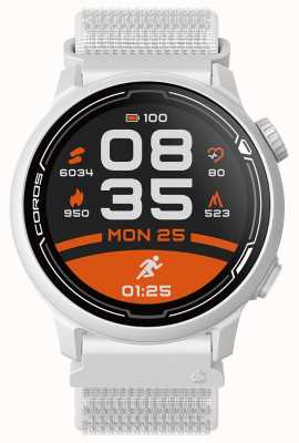 Coros Pace 2 relógio esportivo premium gps com pulseira de nylon - branco - co-781374 WPACE2-WHT-N