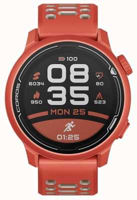 Coros Pace 2 relógio esportivo premium gps com pulseira de silicone - vermelho - co-781664 WPACE2-RED